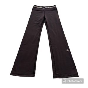 Easyoga Pants Black Wide Leg Athletic Size S/4 Gently Worn Stretch High Waist